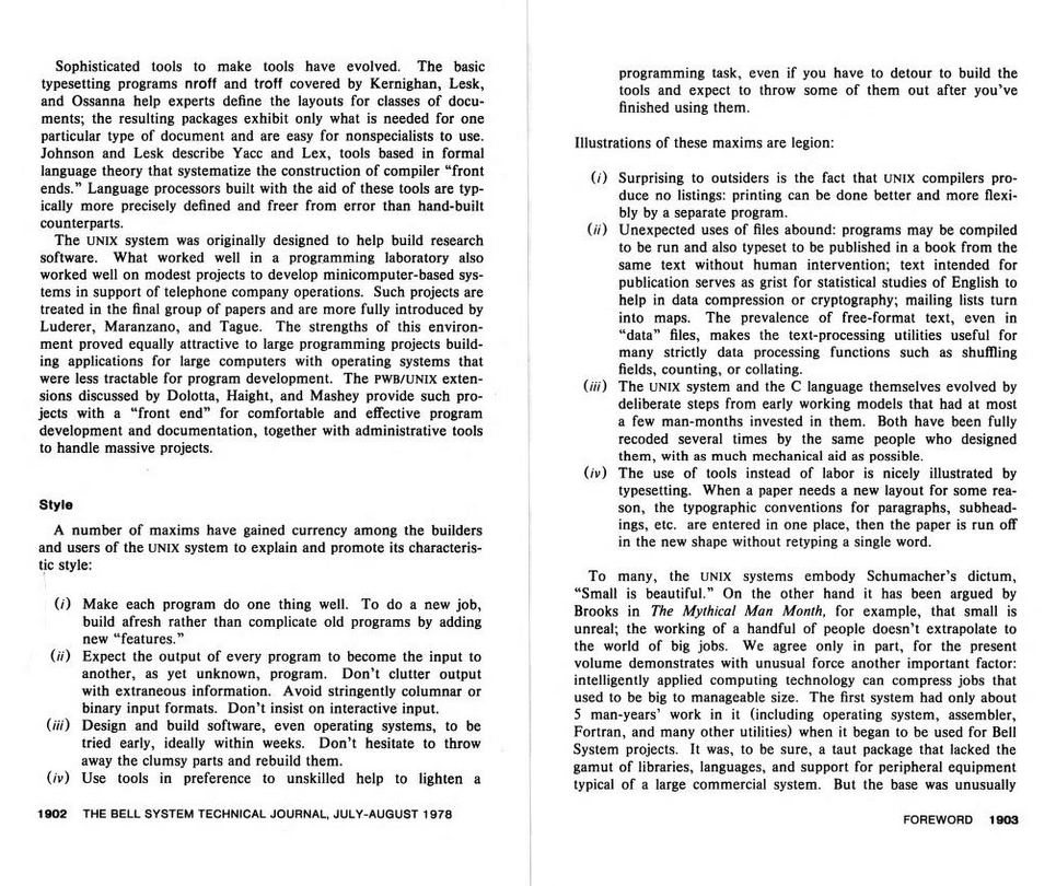 BSTJ 57: 6. July-August 1978: UNIX Time-Sharing System: Forward. (McIlroy, M.D.; Pinson, E.N.; Tague, B.A.)